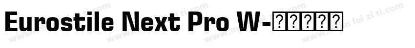 Eurostile Next Pro W字体转换